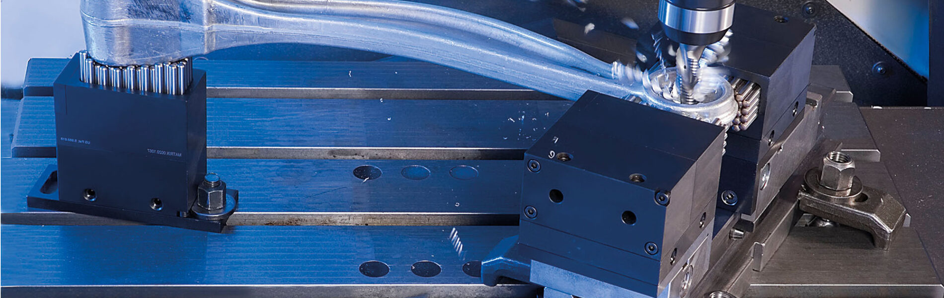 Cutting tool machining a Clamp
